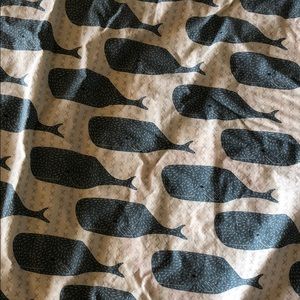 Land of Nod whale crib sheet